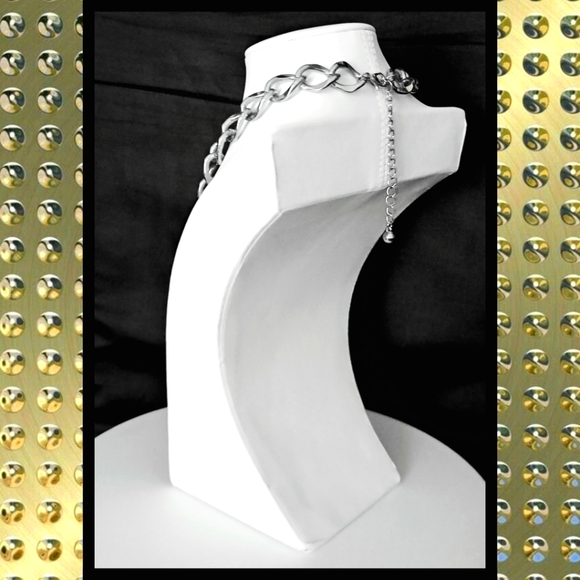 NWOT: Women's Thick Silver Chain - Picture 5 of 8